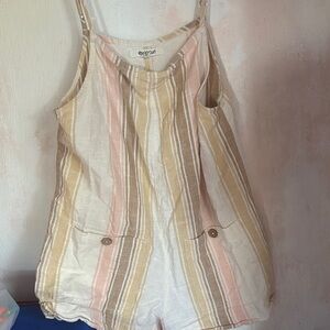 Striped Sleeveless Romper